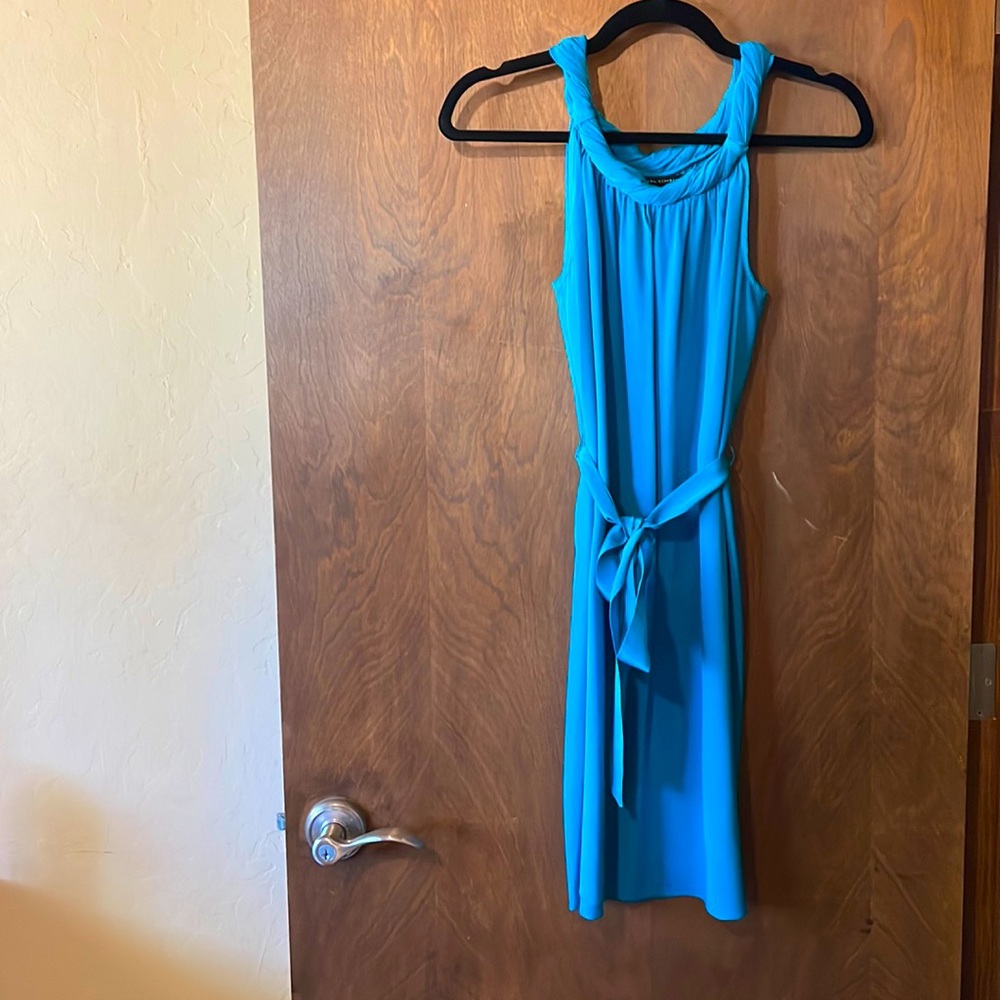 Banana Republic. Teal Silk Dress. Size S.